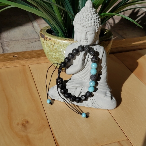 Other - Yoga Bead Bracelet - Natural lava stones